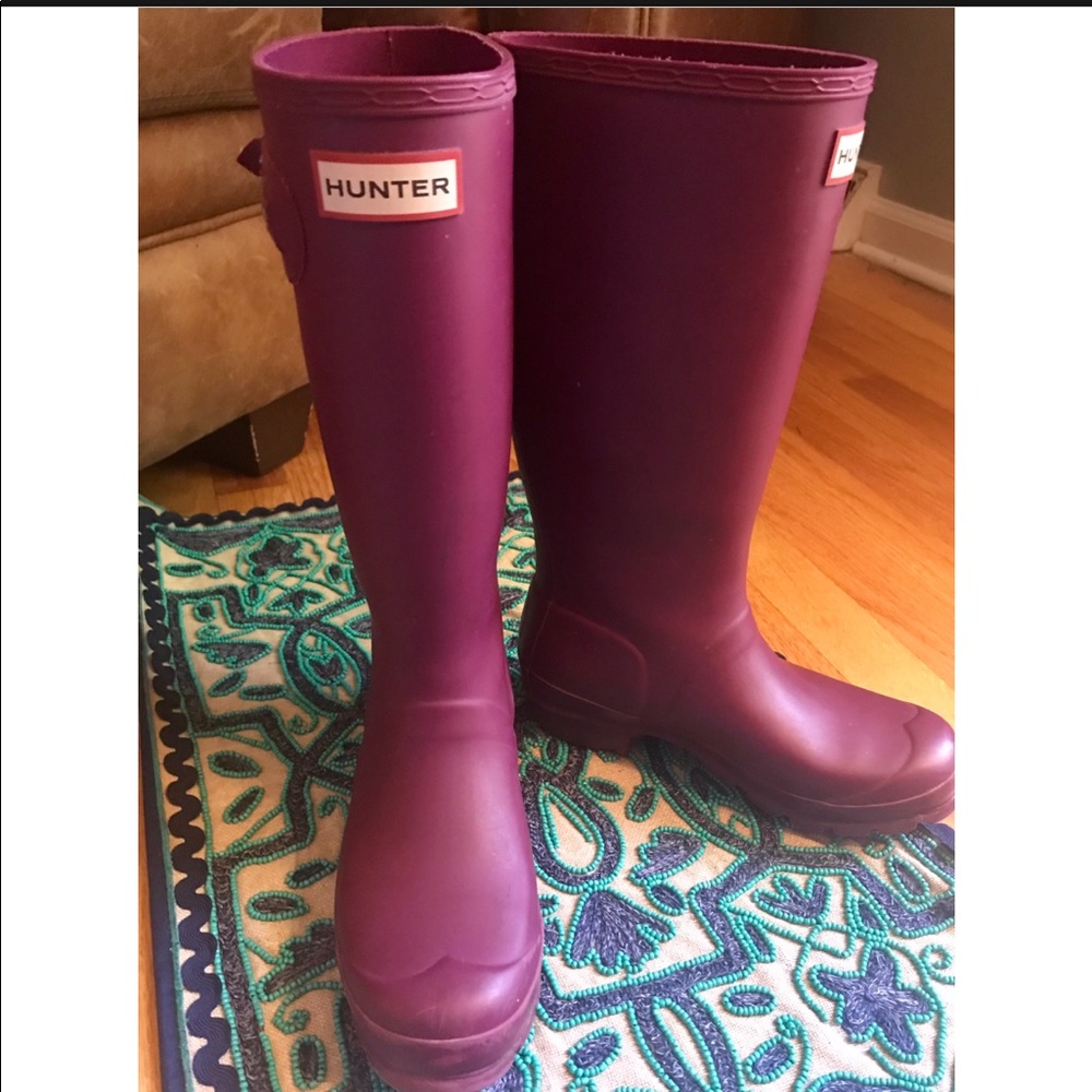 Girls Tall Matte Hunter Rain Boot